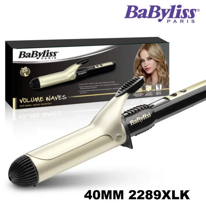 Babyliss 2289XLK titanium-ceramic 40mm Curler Hair Styling Curling Iron  Waves | Lazada PH