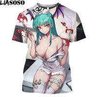 【cw】LIASOSO Anime y Nurse Doctor Hot y Body Loli Print Shirt 3D Summer Men Women T-shirt Holiday Otaku Clothing Maid Outfit