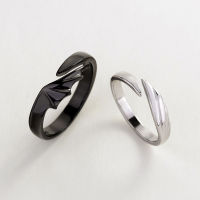 BEAUTYBIGBANG แหวนคู่ปีศาจและนางฟ้าเปิดแหวนแสงแหวนปีกฟุ่มเฟือยคู่