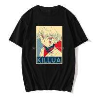 Camiseta de algodón de Hunter X Hunter Killua para hombre, camisa de Manga corta, Zoldyck, Anime, Japón, Hunters, Hxh, cuello redondo