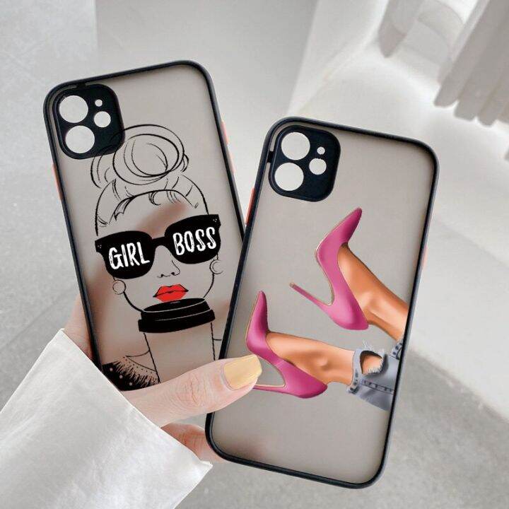 สินค้าใหม่มีในสต็อก-เคสโทรศัพท์กาแฟผู้หญิงสำหรับ-iphone-12-11-14-13-pro-max-x-xs-max-xr-se-2020-7-8-plus-ส้นสูงผู้หญิงแฟชั่นฝาครอบแข็ง