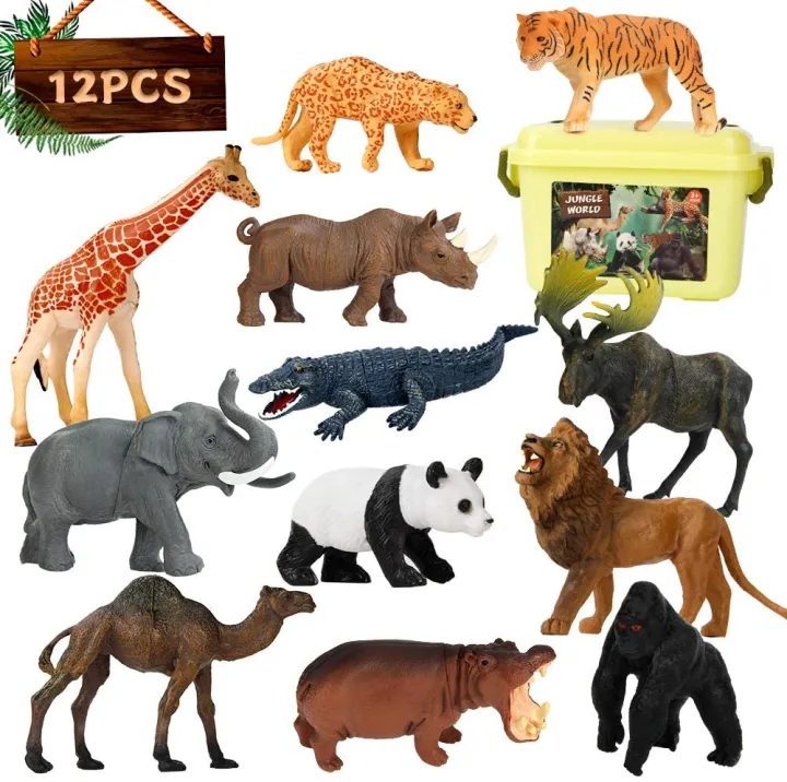 Elf Lab Safari Animal Figures, 12PCS Jungle Zoo Animals Toys, Realistic  Wildlife Plastic African Animals Playset, Learning Educational Toy,  Christmas Birthday Gift for Kids Children Toddlers 3-5 | Lazada PH