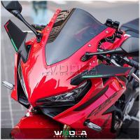 ปีกนกสำหรับรถจักรยานยนต์สปอยเลอร์หน้ารถแข่งสำหรับ ZX10RR CBR650R ปีกแอโรไดนามิกฮอนด้ายามาฮ่าซูซูกิ