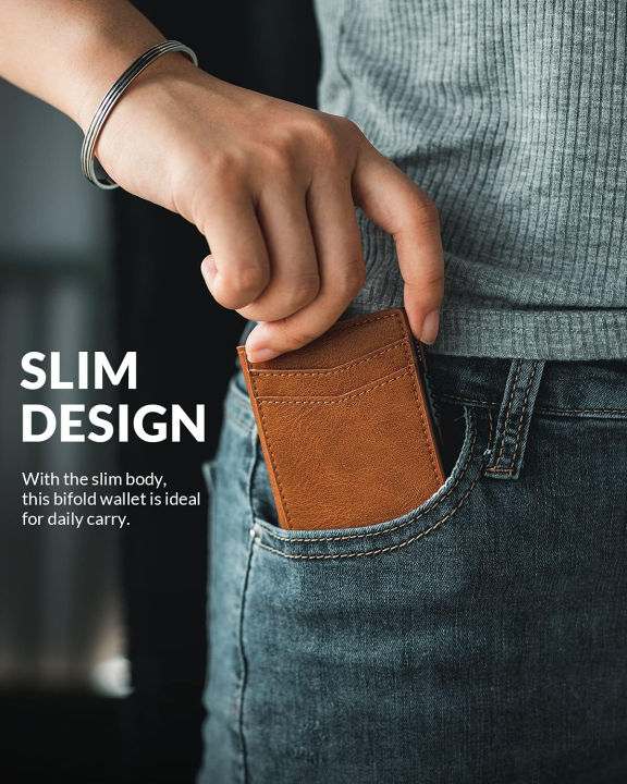 vulkit-card-holder-pop-up-cards-slim-leather-wallet-rfid-protection-up-to-11-cards-card-case-brown