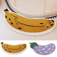 Soft Water Absorption Bath Mats Toilet Floor Doorway Rug Thick Cars Non-slip Bathroom Mats Plush Bath Rug Fruit Shape Mats