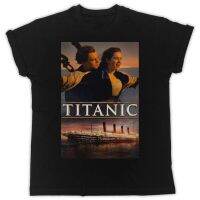 2023 New Style Men TShirts Titanic Poster Slogan Thin 100% Cotton Short sleeve Crew Neck Black Sport Mens Lelaki baju T-Shirt Street-Wear