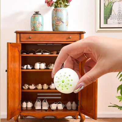 6pcs Deodorizer Freshener Balls For Shoes Tea Fragrance Essential Foot Care Everyday Footwear Scent Shoe Closet Fresh Ball