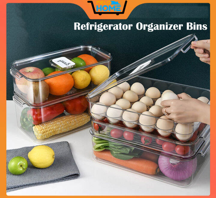 Refrigerator Organizer Bins Fridge Organizers Fruit Storage acrylic
