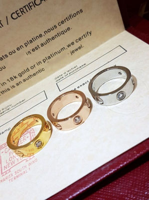 พร้อมส่ง แหวนแฟชั่น ประดับเพชร 3 เม็ด มี6แบบ แหวนคู่รัก แหวนสวมนิ้ว