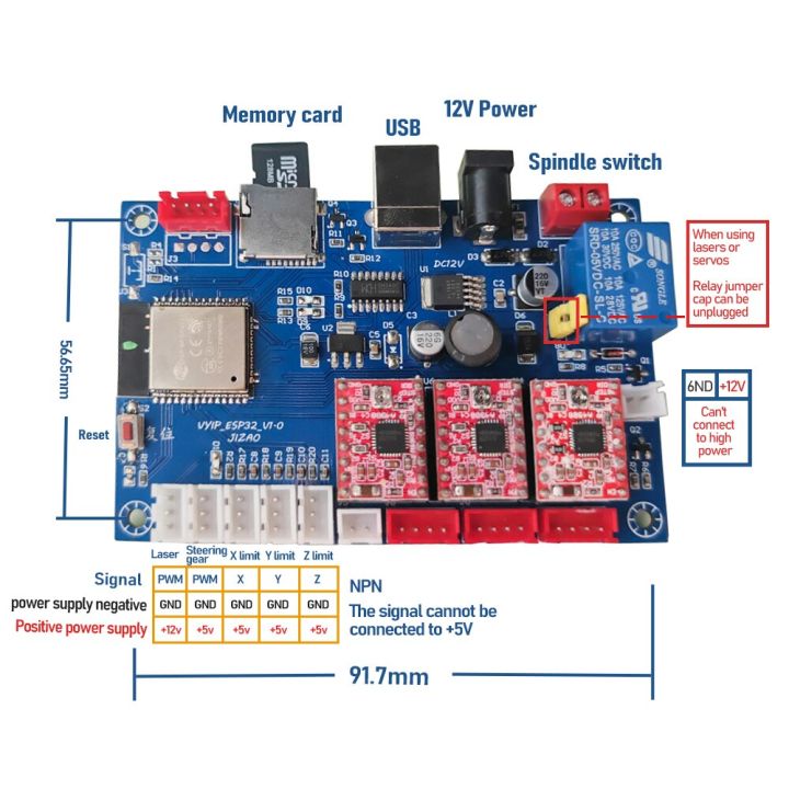 grbl-offline-wifi-laser-super-strong-esp32-control-board-engraving-machine-writing-machine-cnc-motion-control-motherboard