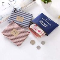 EHN Canvas Bags for Women Korean Small Coin Key Zipper Purse Wallet