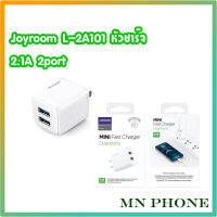 JOYROOM L-2A101 หัวชาร์บ้าน 2 ช่อง / หัวชาร์จ 2.1A 10.5W หัวชาร์จ 2 port USB สีขาว