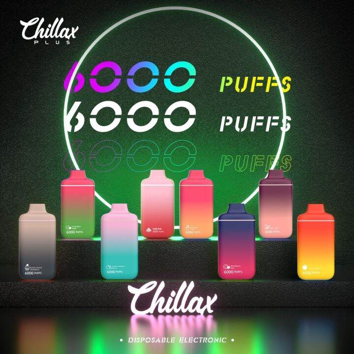 Hot Chillax Plus 5 Nic 50mg Disposable Vape Pod Up To 6000 Puffs