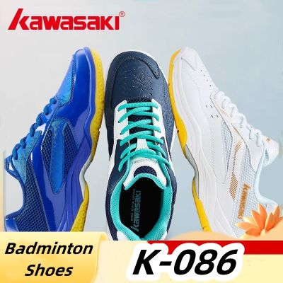 △☊♨ Kawasaki Shoes K-086 Badminton Breathable Anti-Slippery Sport Tennis For Men Women Zapatillas Sneaker