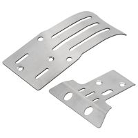 Metal Steel Front and Rear Chassis Armor for BB01 BBX 1/10 RC Car Upgrade Replacement Parts Accessories