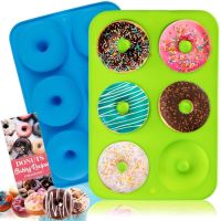 4/6/8/18 Cells Donut Silicone Mold Doughnut Chocolate Maker Baking Pan Non-Stick Baking Pastry Mold Muffin Dessert Making Tools