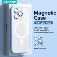 Joyroom เคสปกป้องเลนส์แบบเต็มเคสสำหรับไอโฟนแม่เหล็กติดโทรศัพท์12 13 Pro Max ฝาหลังใสสำหรับ iPhone 13 12 snjspk