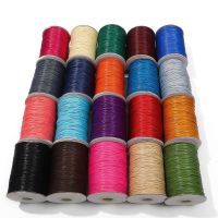 Mixed Colors Waxed Cotton Cord Strings For Macrame Jewelry Beads DIY Jewelry Making