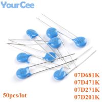 【jw】✵ 50pcs MOV Varistor Piezoresistor 07D201K 07D271K 07D471K 07D681K DIP Resistor Resistence 200V 270V 470V 680V Accuracy 10