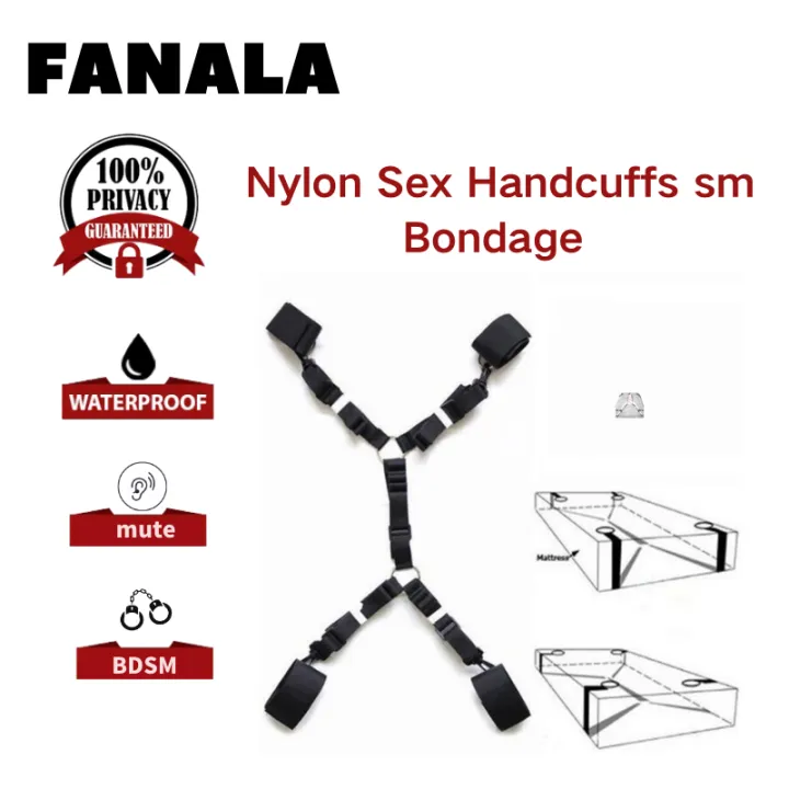 Nylon Sex Handcuffs Sm Bondage Erotic Under Bed Sm Bondage Restraint