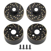 4Pcs Brass Front and Rear Axle Wheel Hex Hub Adapter Counterweight Replacement Parts for Traxxas TRX4M 1/18 RC Crawler Car Upgrade Parts