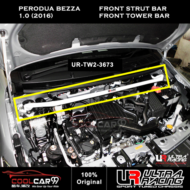 Ultra Racing Bar Perodua Bezza 1.0 2016 Safety Bar Front Strut Bar