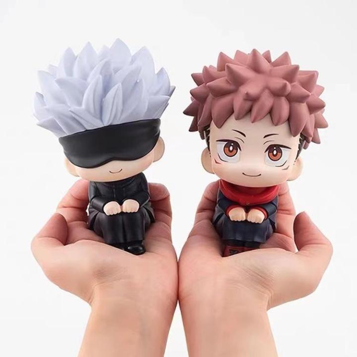 Hey Anime-Jujutsu Kaisen Figurine Cute Gojo Satoru Itadori Yuji Look Up ...