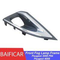 Baificar Brand New Front Bumper Fog Lamp Trim Frame Cover 9817136677 9817136777 For Peugeot 3008 4008 P84 2016-2019