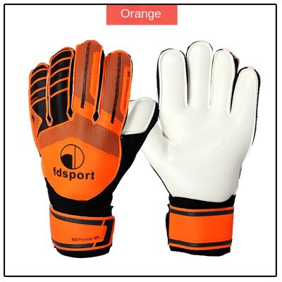 Professional Latex Goalkeeper Non-Slip Gloves Protection Thick Emulsion Soccer Football Goalie Gloves with Fingersaves