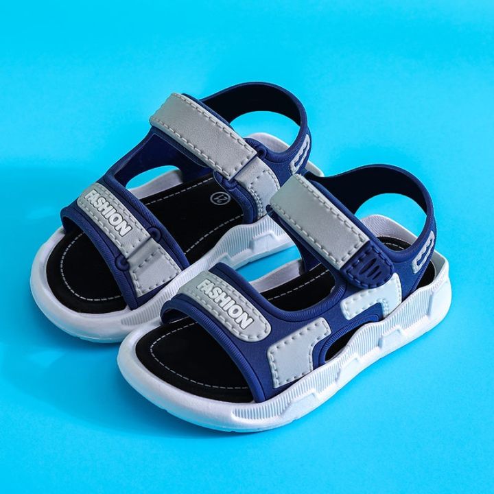 pull-back-boys-sandals-2023-summer-medium-and-large-childrens-non-slip-soft-bottom-velcro-casual-beach-shoes-for-girls-with-texture
