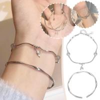 Fashion Fishtail Bracelet Twisted Simple Womens Double Bracelet P6A6