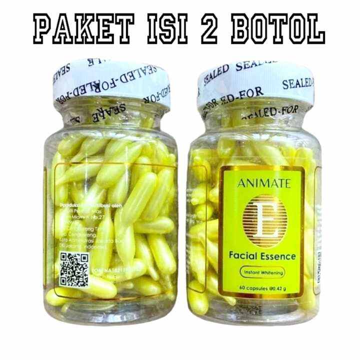 Animate Facial Essence Serum Vitamin E OriginalPaket 2 Botol Lazada Indonesia