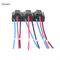 MARBIT H4สามหลุมเซรามิคสายไฟรถยนต์หัวหลอดไฟ Harness SOCKET Plug