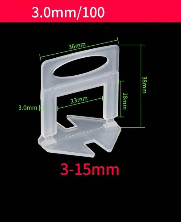 ตัวปรับระดับกระเบื้อง-อุปกรณ์ปรับระดับกระเบื้อง-ตัวปรับระดับกระเบื้อง-ตัวช่วยปูกระเบื้อง-1-0-2-0-3-0มม-100-ชิ้น-ปูกระเบื้อง-ปูพื้นเรียบสวย-งานละเอียด