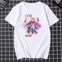 เสื้อยืดผู้หญิงเซ็กซี่ Darling In The Franxx อนิเมะญี่ปุ่น ZERO 2เสื้อแฟชั่นผ้าฝ้าย100% ฤดูร้อนใหม่คอกลมขายส่งราคาถูกเสื้อยืดแบรนด์2023เสื้อยืดผู้ชาย Unisex Xs-3xl สไตล์ป๊อป