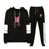 Kpop BTS แผนที่ Soul Persona พิมพ์2ชิ้นชุดชุดสตรี/เสื้อแขนยาวผู้ชาย Hoodies + SweatpantsCasual เสื้อกันหนาวเสื้อผ้า