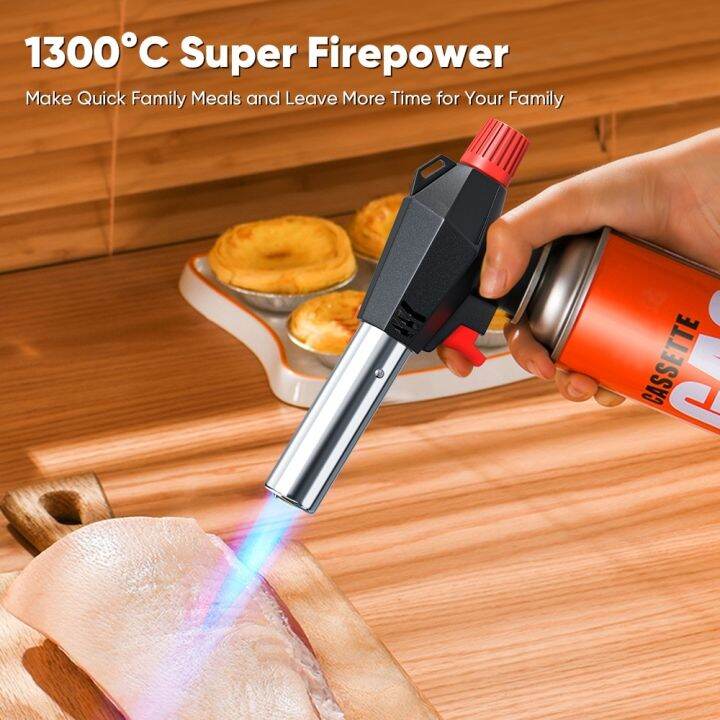 New 2023 Mitsushi Automatic Ignition Gas Torch Flamethrower Gas Blow Flame Gun Butane Jet Burner 5129