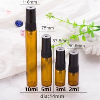 【CW】❁  5pcs/lot 2ML 3ML 5ML 10ML Glass Perfume Bottle Cosmetics Spray Sample Test Tube Thin Vials