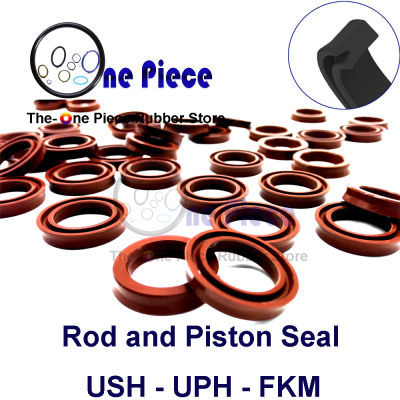 FKM USH 16X22X416X24X518X26X520X28X5.840X50X10 FPM Hydraulic cylinder piston rod Uring type single acting seal FKM UPH