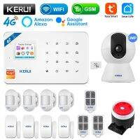 【LZ】❁  KERUI W184 GSM 4G WIFI Security Protection Tuya APP Smart Home Alarms  Anti Theft Security Alarm System Home Package 6 Languages