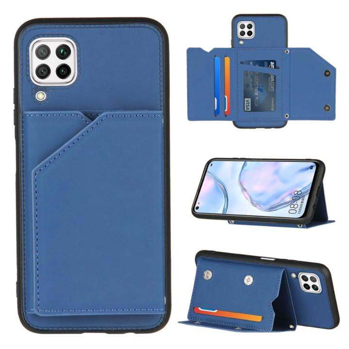 เคสโทรศัพท์แบบฝาพับหนังแม่เหล็กสุดหรูสำหรับ-huawei-p30-p40-lite-pro-nova-6se-y9-prime-2019กระเป๋าสตางค์ช่องเสียบบัตรฝาครอบกันกระแทก-carterfa