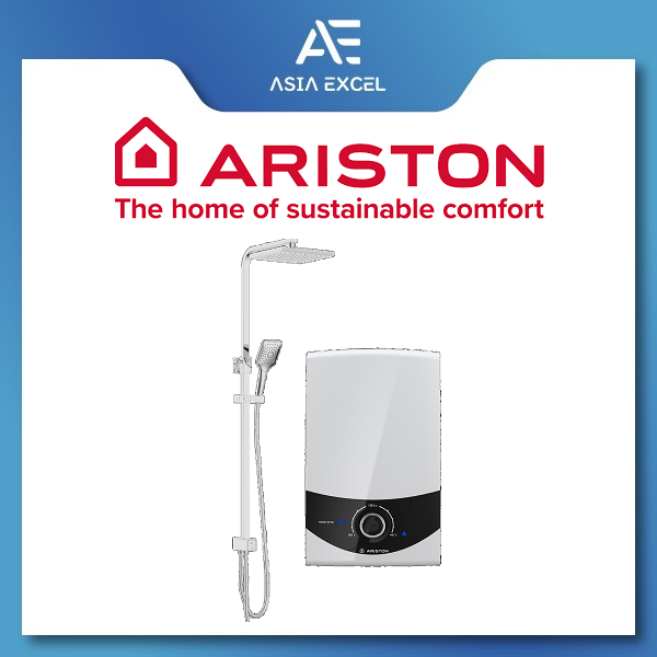 ARISTON SMC33 RS AURES SMART INSTANT HEATER WITH RAINSHOWER SET | Lazada  Singapore