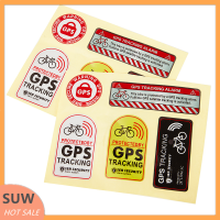 ? SUW สติกเกอร์เตือนกันขโมยรถมอเตอร์ไซค์แบบสะท้อนแสงสติกเกอร์ติดตาม GPS