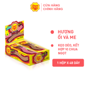 Kẹo dẻo Chupa Chups Sour Belt Hít Hà - Hương Ổi Me Hộp 48 dây