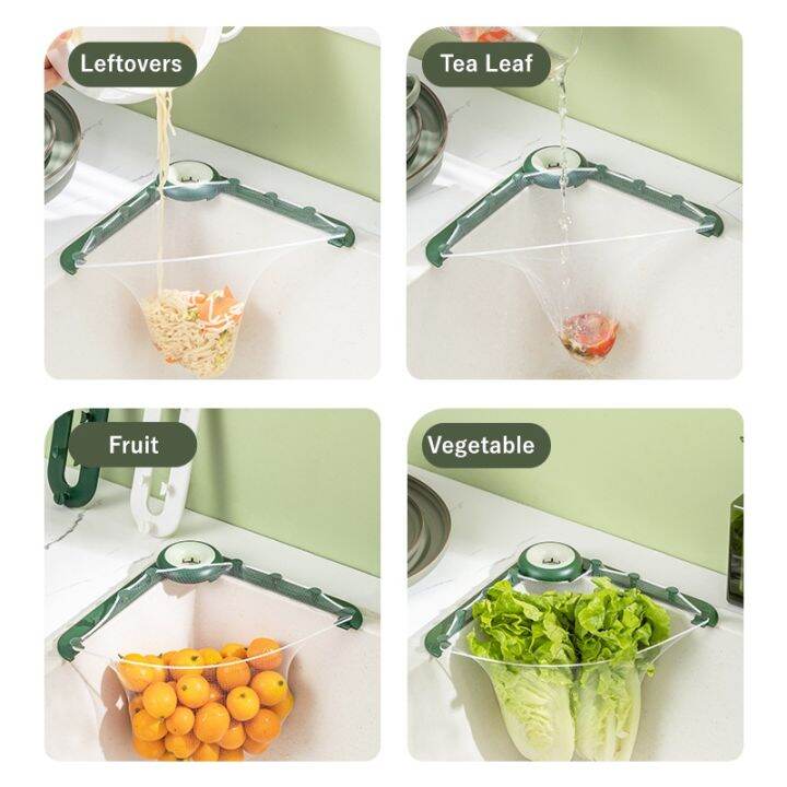 cc-triangular-sink-filter-leftovers-garbage-strainer-mesh-drain-basket-cup-trash-storage-rack-gadgets