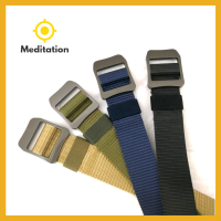 Meditation เข็มขัด เข็มขัดผู้ชาย เข็มขัดไนลอน เข็มขัดผ้า เข็มขัดยุทธวิธี เข็มขัดเดินป่า เข็มขัดทหาร หัวโลหะชุบ สวมใส่ง่าย ล็อคแน่น แข็งแรง ทนทาน สายไนล่อน เหนียว น้ำหนักเบา ไม่ต้องเจาะรู ปรับความยาวได้ตลอดเส้น ซักทำความสะอาดได้ มีหลาหลายสี ✅มีของพร้อมส่ง