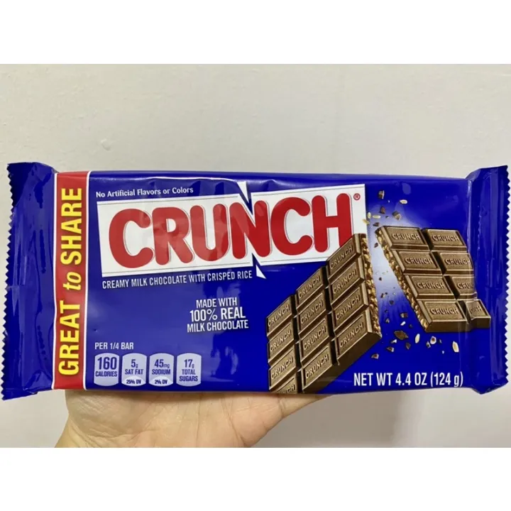 Nestle Crunch Giant Milk Chocolate Bar 124g Authentic Lazada PH