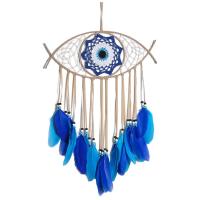 Evil Eye Dream Catchers for Bedroom Hand-Woven Macrame Dreamcatcher Wall Hanging Home Decor Good Luck Blessing Gift