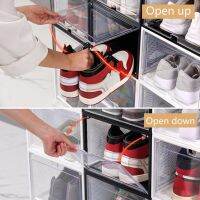 (cerci household goods) Indeformable GreatPull Out Type Shoe DisplayBox Stackable Shoe Holder ช่องเปิดขนาดใหญ่สำหรับทางเข้า