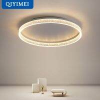 Round LED Chandeliers lights For Bedroom Lamps Dining Living Room Lusters Indoor Lighting Lights Luminaire White Gold frame dero